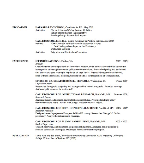 resume format 770