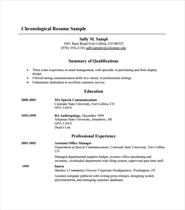 resume format 880