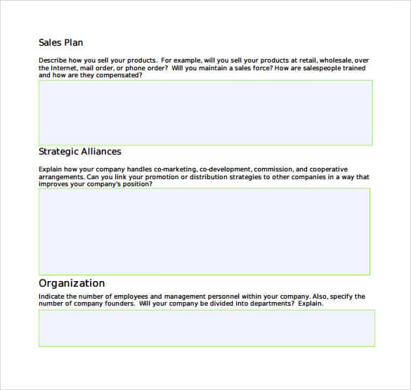 sales plan template 341