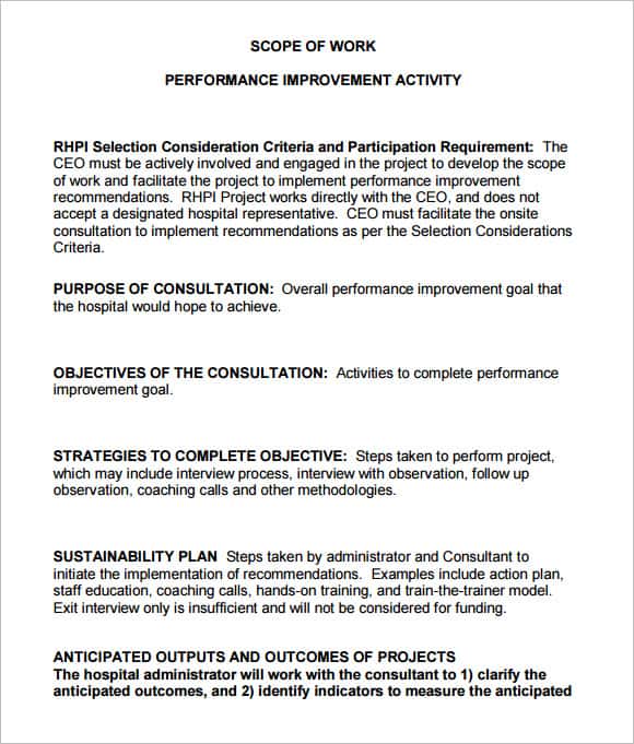 scope of work template 110
