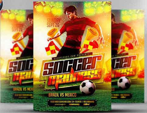 soccer flyer template 110