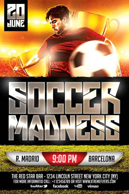 soccer flyer template 220