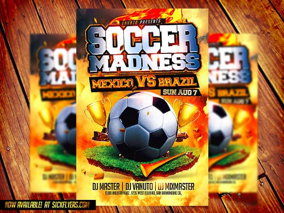 soccer flyer template 440