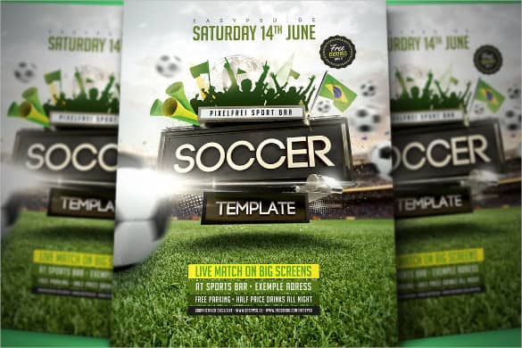 soccer flyer template 660