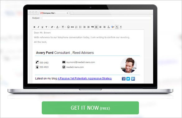 student email signature 5612