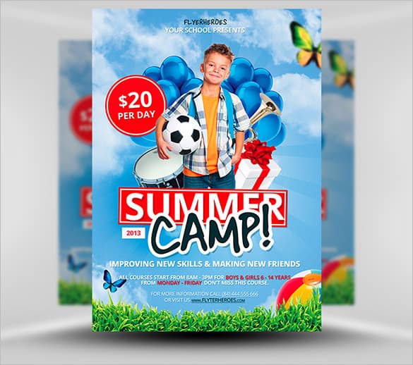 summer camp flyer template 330