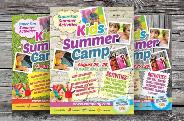 summer camp flyer template 770