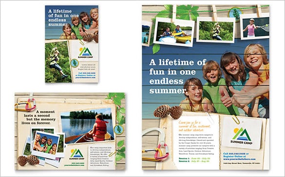 summer camp flyer template 880