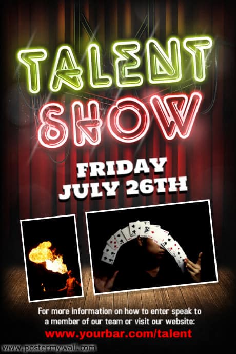 talent show poster 461