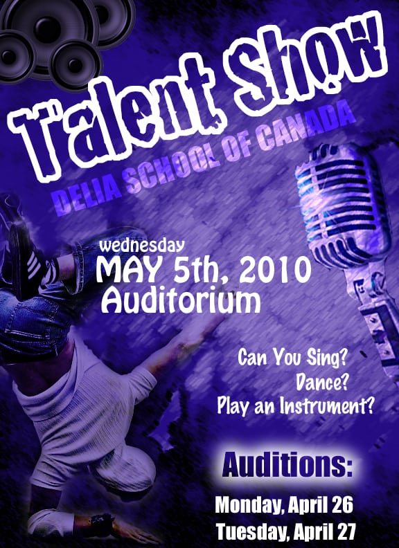 talent show poster 5964