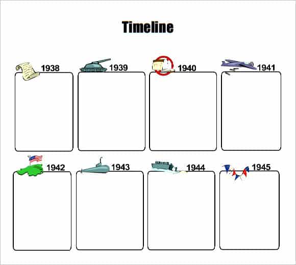 timeline template for kids 8