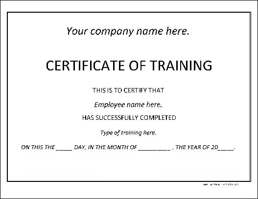 training certificate template 4974