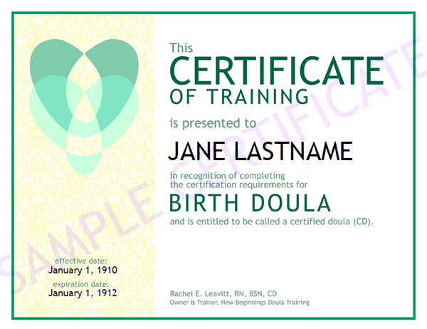 training certificate template 6461