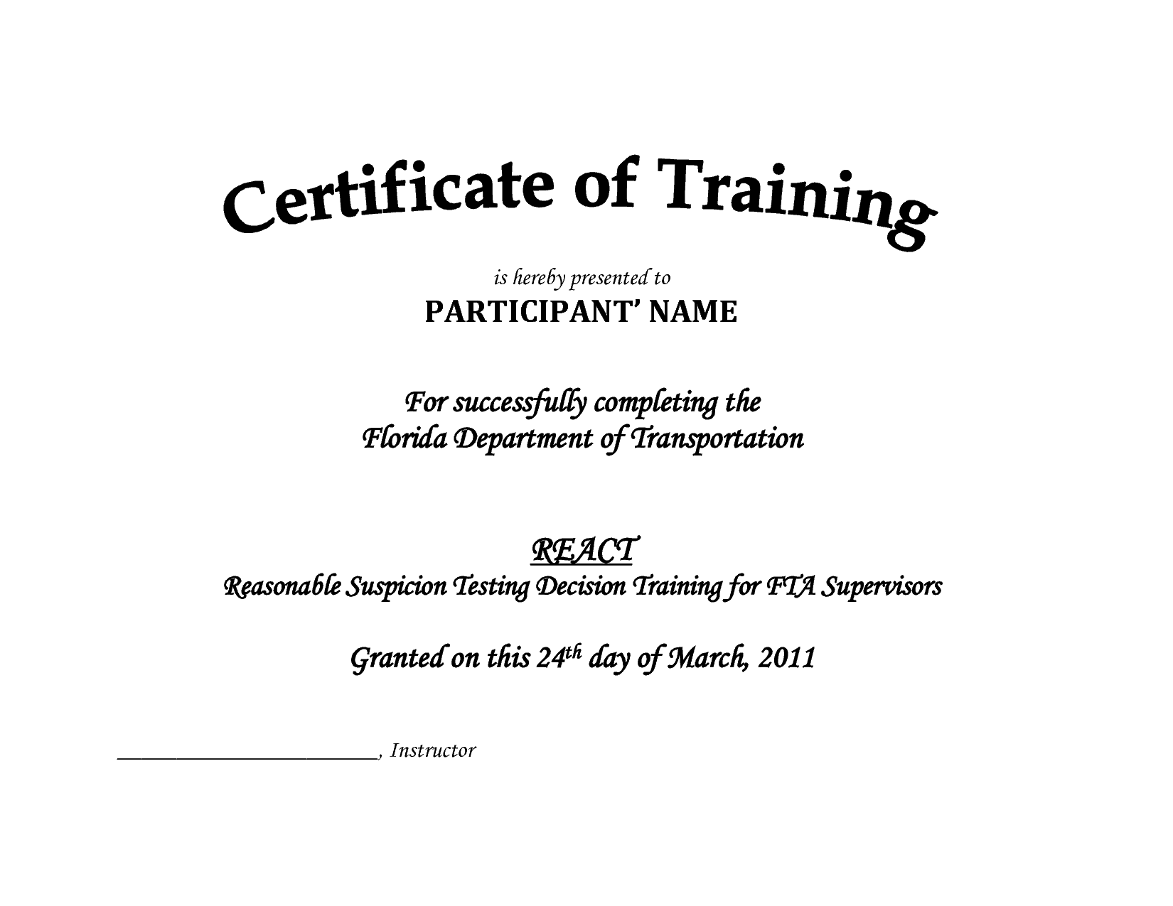 training certificate template 7941