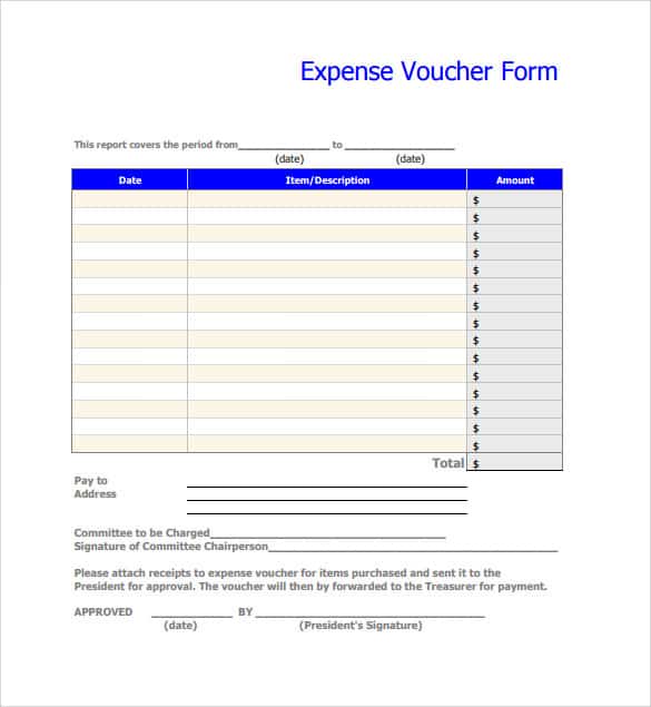 voucher template 15461