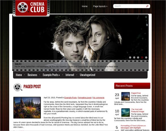 Cinema WordPress Themes 12