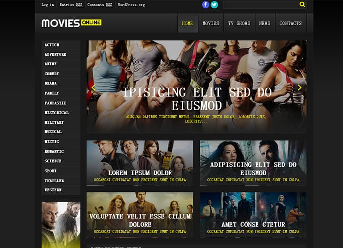 Cinema WordPress Themes 52