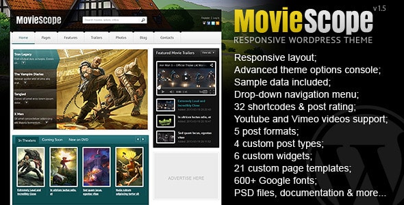 Cinema WordPress Themes 82