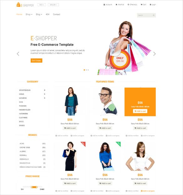 Ecommerce HTML5 Templates 12