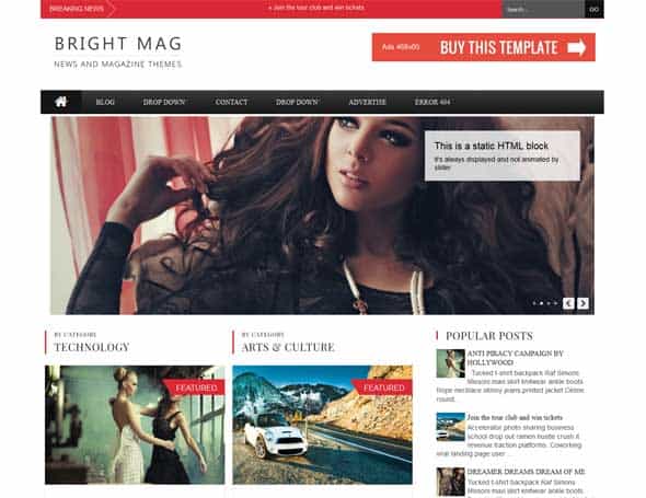 News Mag Blogger Templates 32