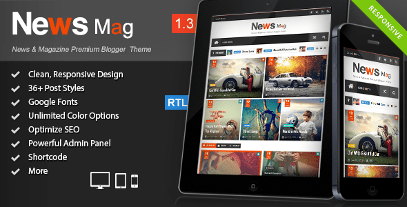 News Mag Blogger Templates 52