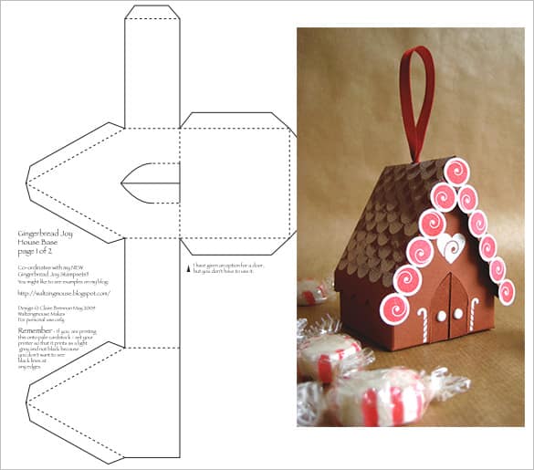 Paper House Template 42