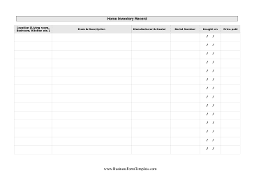 inventory list template 22