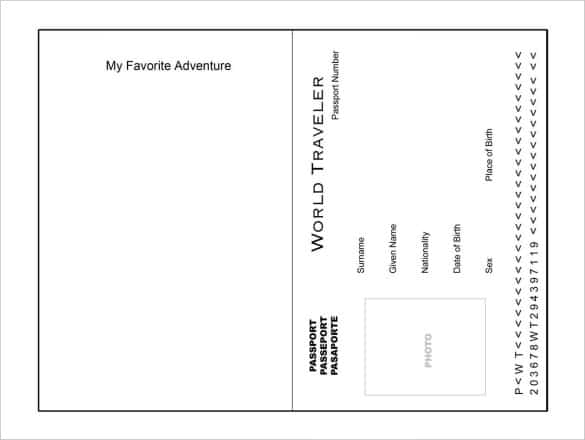 passport template 22