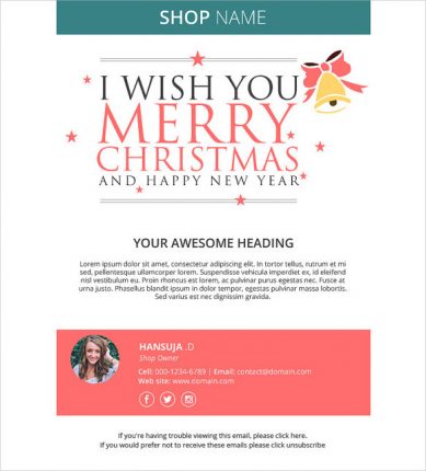 Happy New Year Email Templates – Templates Front