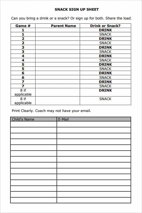 Sign Up Sheet Template Pdf from www.templatesfront.com