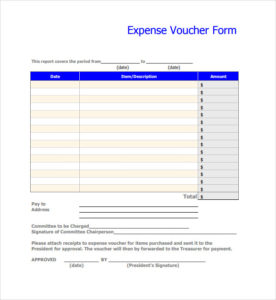 Voucher Template - Word Excel PDF Formats