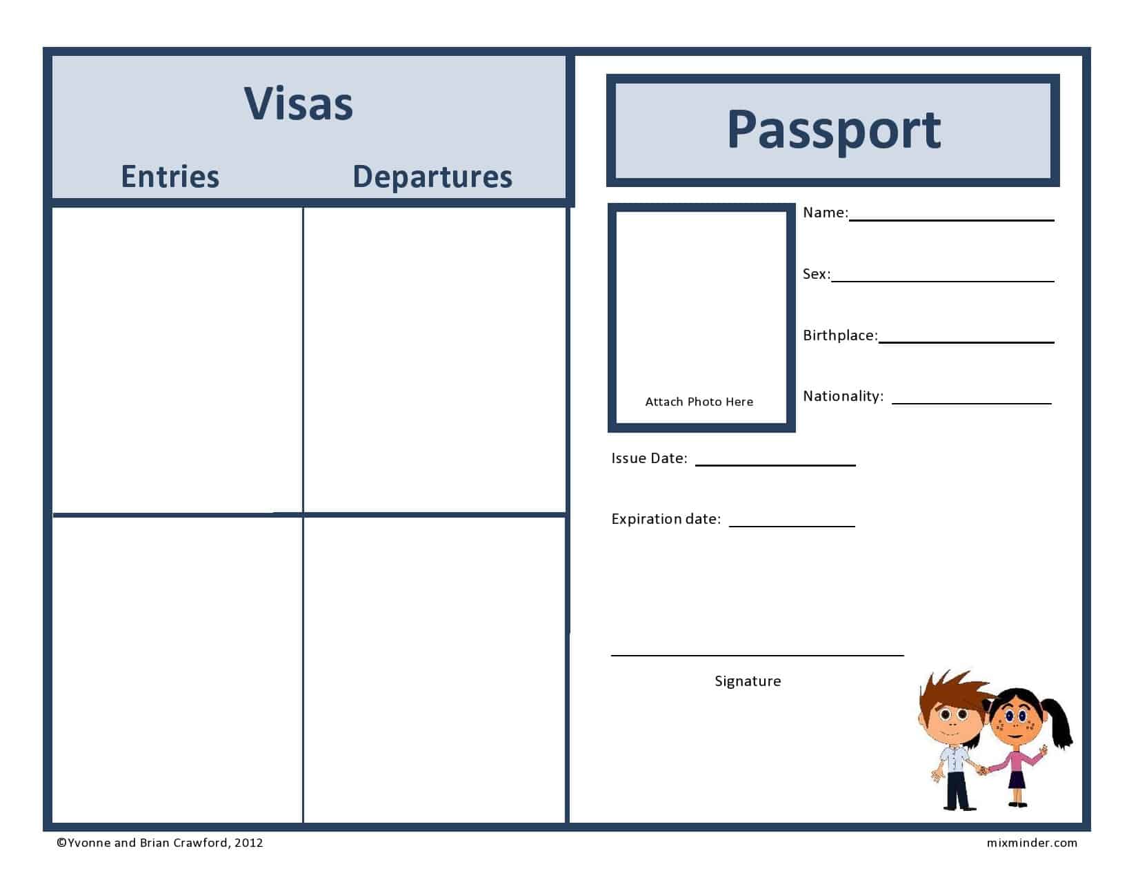 Free Editable Passport Template