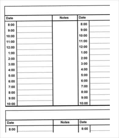 16 Hourly Planner Templates Free Word Excel PDF Formats
