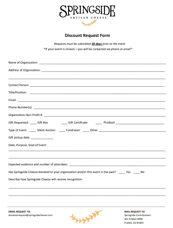 7 Sample Discount Request Forms Templates Word Excel PDF Formats