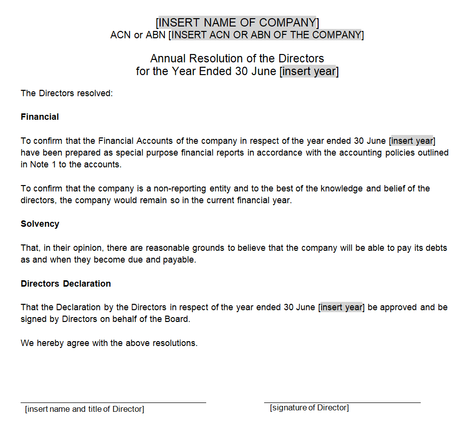 38 Board Resolution Templates and Examples