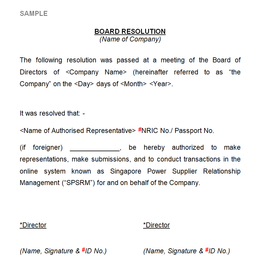 Board Resolution Sample DOC — downloadable template preview