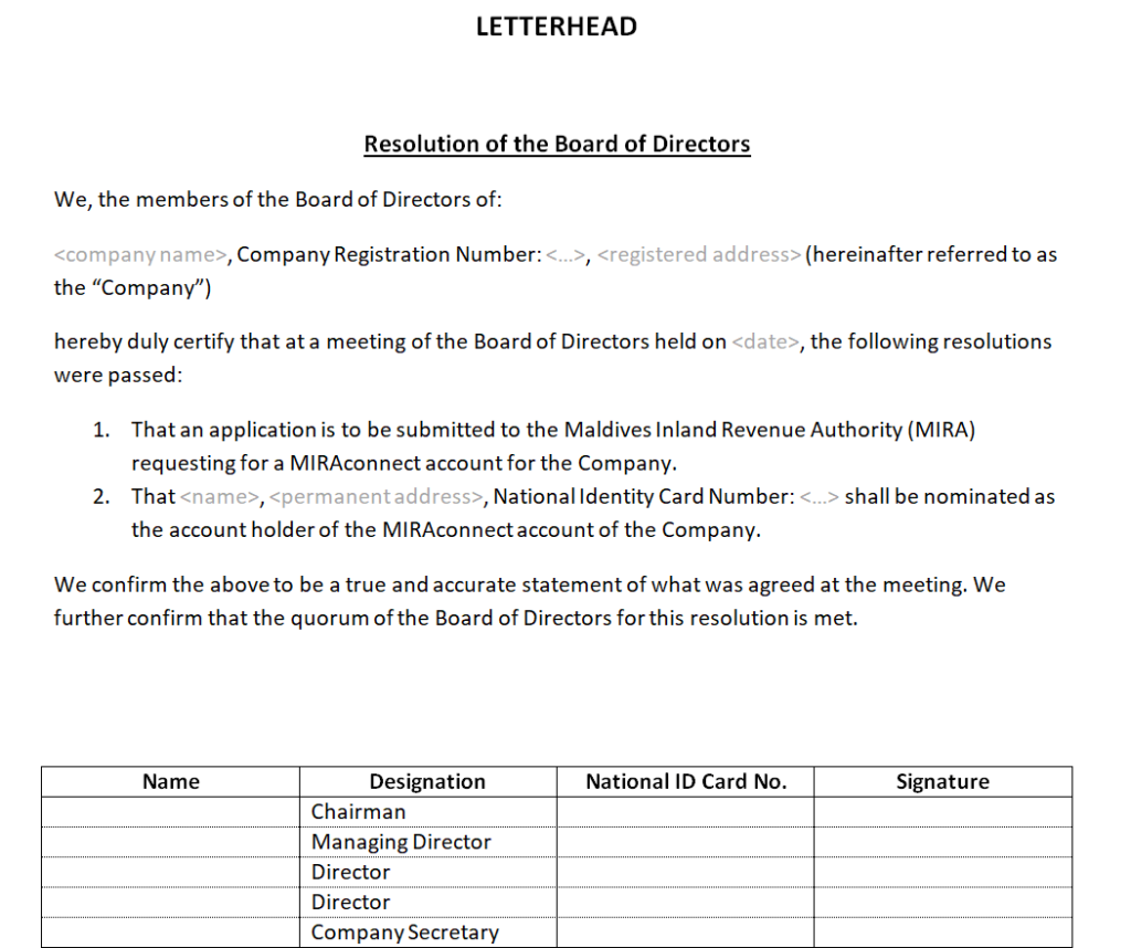 38 Board Resolution Templates and Examples