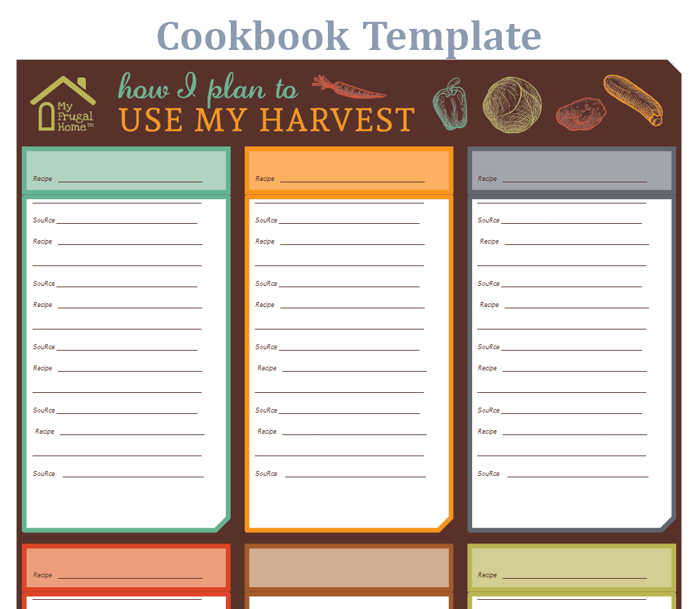 Professional Cookbook Template — downloadable template preview