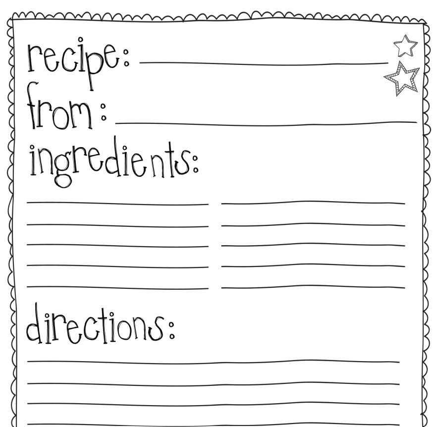 Free Printable Recipe Book Template — downloadable template preview