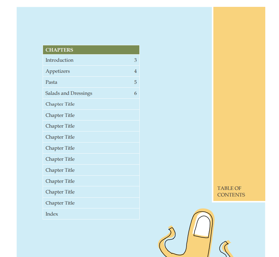 Compiled Recipe Book Sample — downloadable template preview