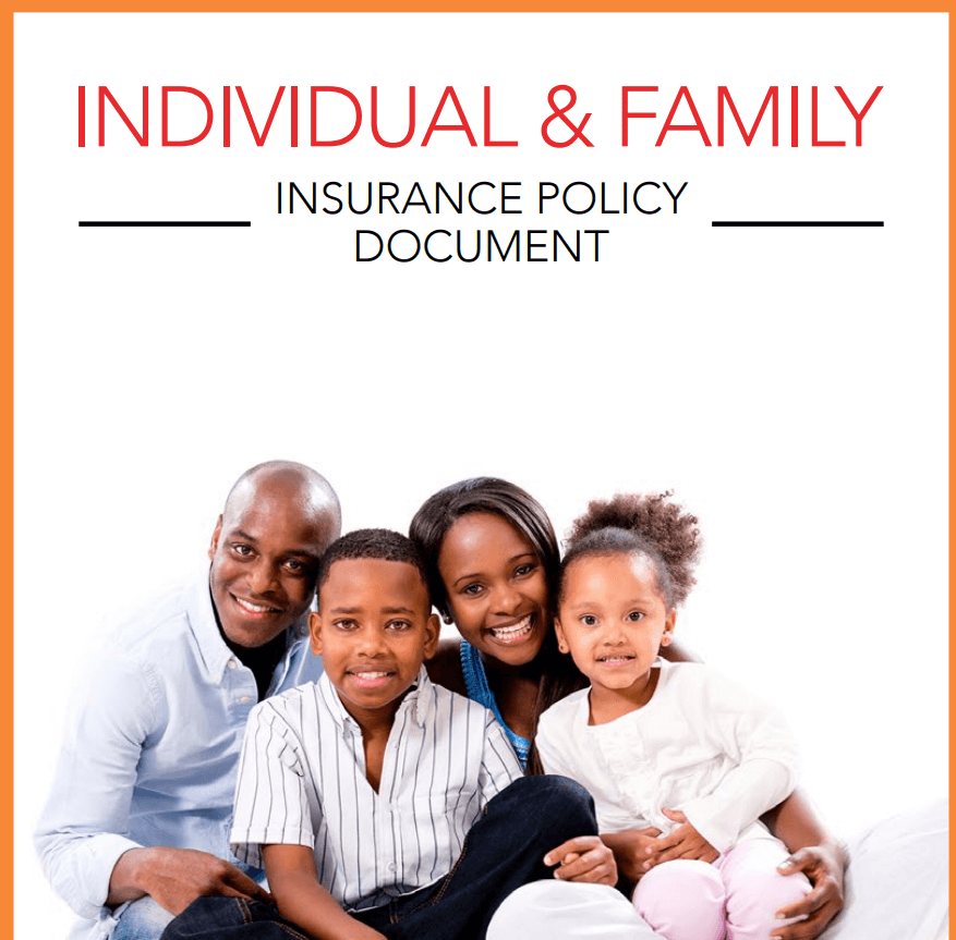 Individual & Family Insurance Policy Sample Document — downloadable template preview