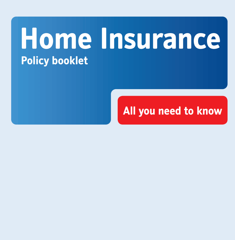 Home Insurance Policy Booklet Sample — downloadable template preview