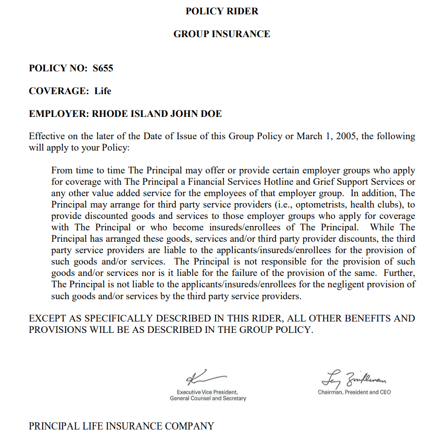 Group Insurance Policy Sample PDF — downloadable template preview