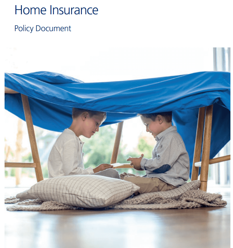 Example Home Insurance Policy Document — downloadable template preview