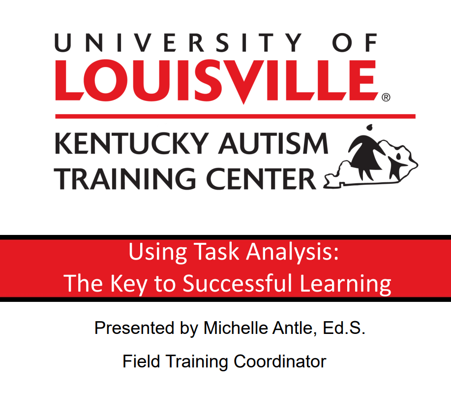 Autism Training Center Task Analysis Sample — downloadable template preview