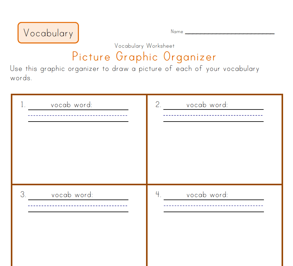 Sample Vocabulary Worksheet Template — downloadable template preview