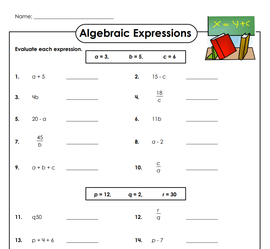 Academic Worksheet PDF Template — downloadable template preview