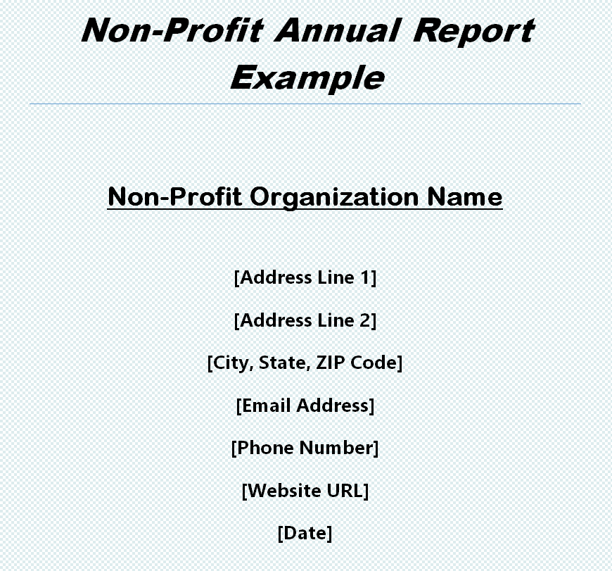 Exclusive Non-Profit Annual Report (Editable) — downloadable template preview