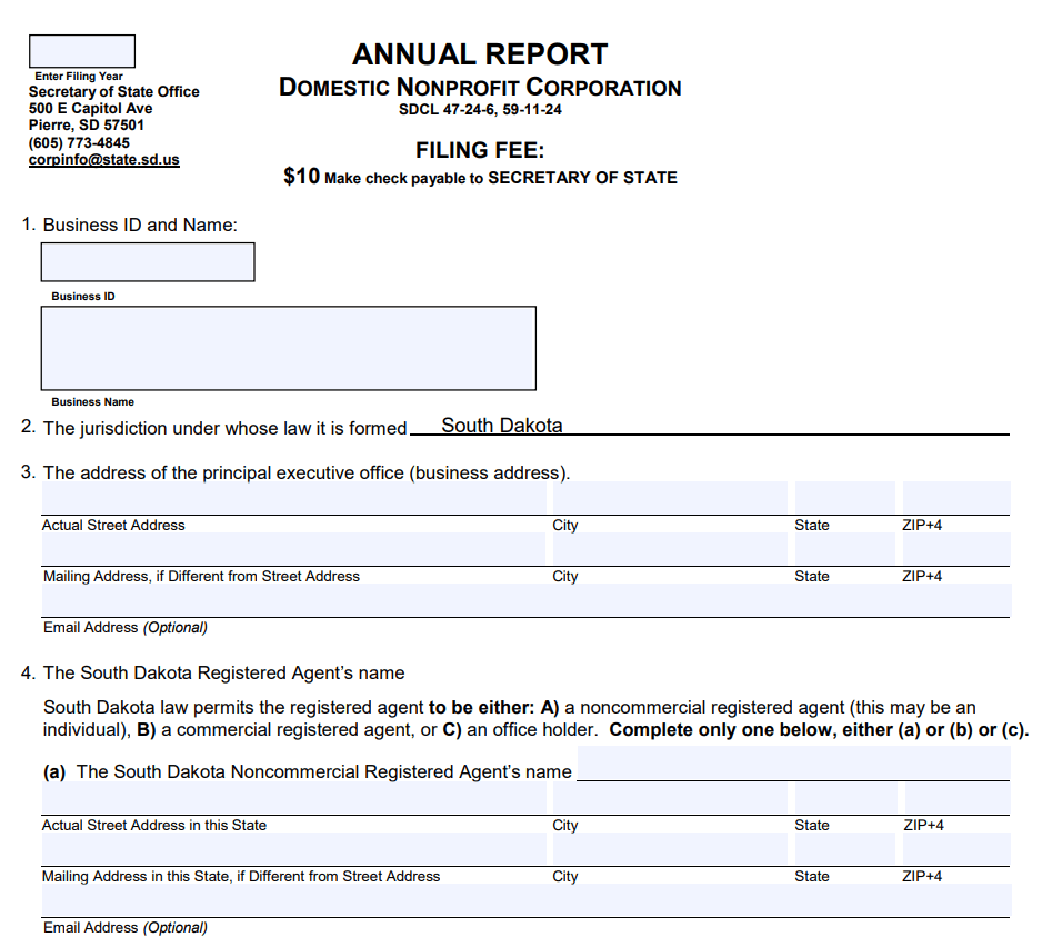 Formal Non-Profit Annual Report Example — downloadable template preview