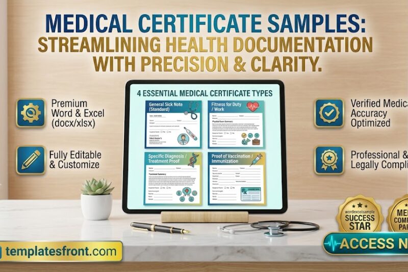 10+ Free Medical Certificate Templates & Samples
